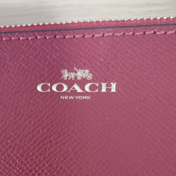 Red Coach Wristlet Wallet - Picture 2 of 4